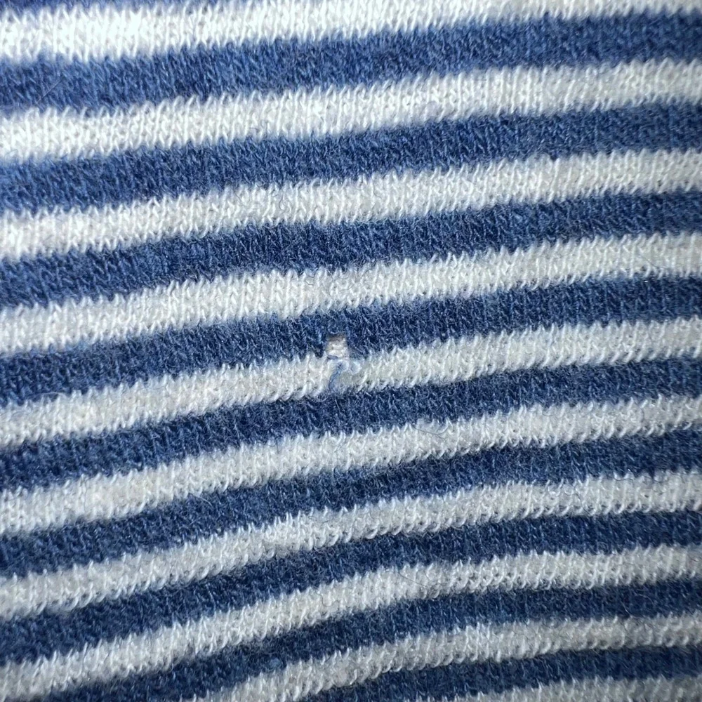 Vintage L.L.Bean 2 Layer Wool‎ Blend Striped Long Sleeve Thermal Shirt Size Med